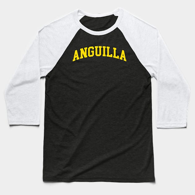 Anguilla Baseball T-Shirt by monkeyflip